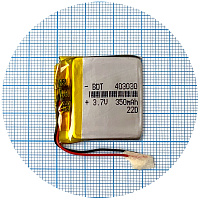 Акумулятор універсальний 403030 30 х 30 х 4 мм 350 mAh 3.7V