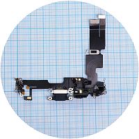 Шлейф Apple iPhone 14 Plus с разъемом зарядки и микрофоном (черный оригинал 100%)