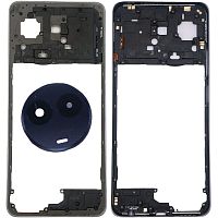 Рамка корпусу Realme 11x (фіолетова зі склом камери)