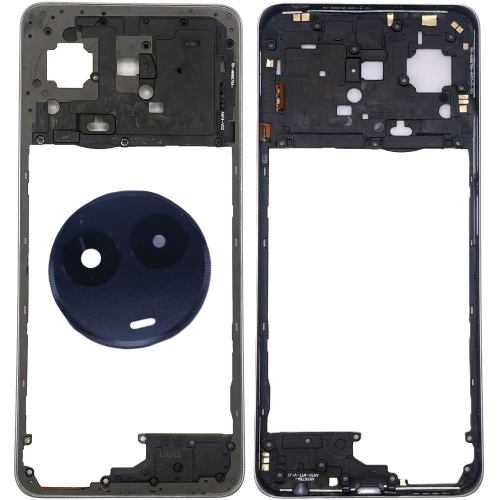 Рамка корпусу Realme 11x (фіолетова зі склом камери)