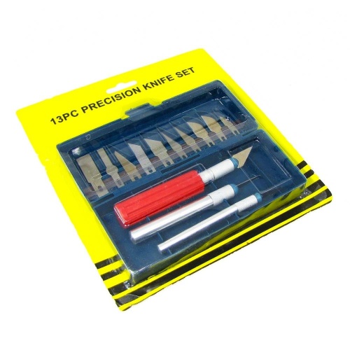 Набір скальпелів Aida A-313 (ніж d=7mm з лезами 6 шт, ніж d=10mm з лезами 4 шт, ніж d=10mm з посиленою рукояткою)