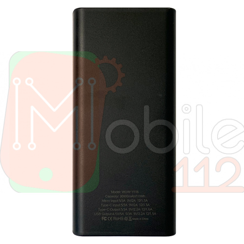 Power Bank Павербанк WUW Y118 22.5 W 30000 mAh Fast Charge