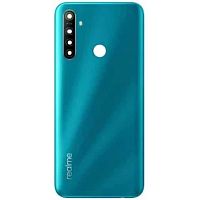 Задня кришка Realme 5 Pro RMX1971 (зелена оригінал Китай зі склом камери)