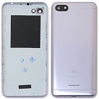 Задняя крышка Xiaomi Redmi 6A Global version (серая 1 SIM слот)