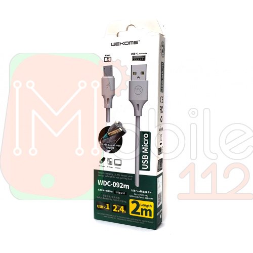 Кабель зарядки Wekome WDC-092m USB Micro 2m