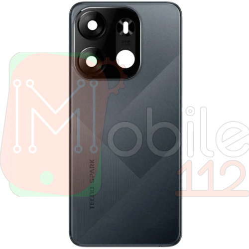 Задня кришка Tecno Spark Go 2023 BF7n (чорна зі склом камери)