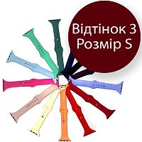 Силіконовий ремінець тонкий Apple Watch 42 - 44 мм (червоний 3 S)