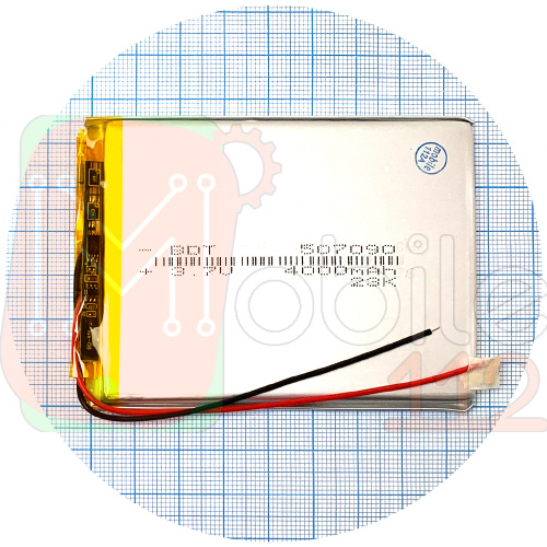 Акумулятор універсальний 507090 91 х 73 х 5 мм 4000 mAh 3.7V
