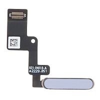 Шлейф Apple iPad Air 5 2022 с кнопкой включения и сканером отпечатка пальца (фиолетовый оригинал Китай)