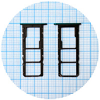 Тримач SIM карти Huawei P Smart 2021, Y7a (зелений на 2 SIM + MicroSD)
