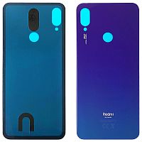 Задняя крышка Xiaomi Redmi Note 7 m1901f7g, Redmi Note 7 Pro m1901f7s (синяя оригинал Китай)