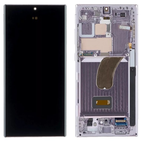 Дисплей Samsung Galaxy S23 Ultra 5G S918 з тачскріном (оригінал OEM SP з лавандовою рамкою)