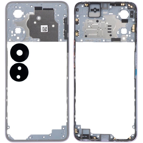 Рамка корпусу Oppo A78 5G CPH2483 (фіолетова зі склом камери)