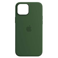 Чохол Silicone case для iPhone 13 mini оригінал (зелений Clover №5)