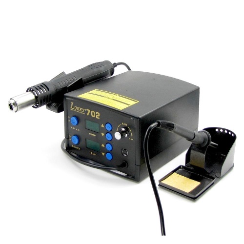Паяльна станція LUKEY 702 фен, паяльник фото 2