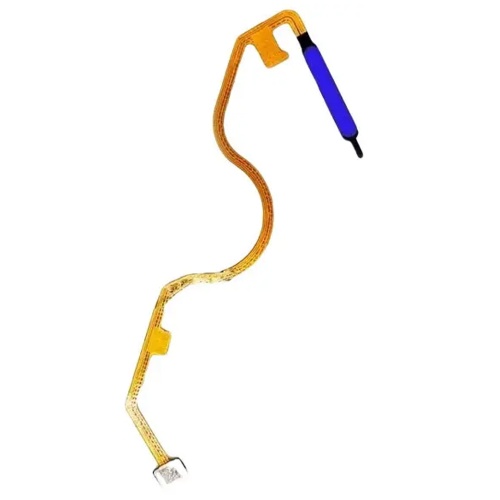 Шлейф Tecno Pova 4 LG7n Pova Neo 2 LG6n з кнопкою включення та сканером відбитка пальця (AAA синій)