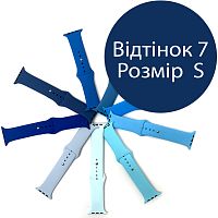Силіконовий ремінець Apple Watch 42 - 44 мм (синій 7 S)