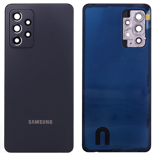 Задня кришка Samsung Galaxy A52 A525F (чорна зі склом камери)