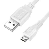 Кабель зарядки Micro USB 80см 2А (білий)
