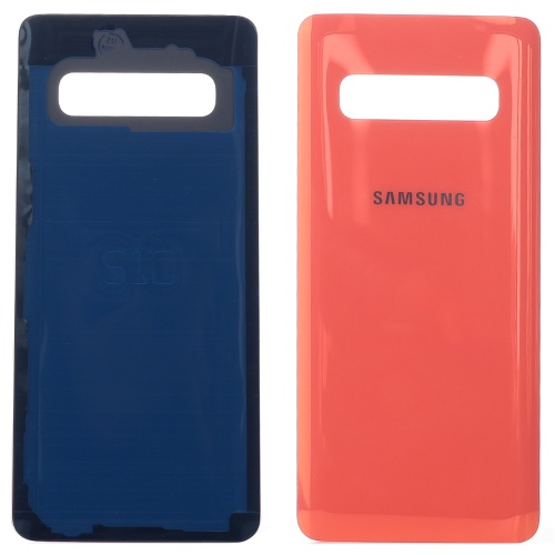 Задняя крышка Samsung Galaxy S10 G973F (розовая оригинал Китай со стеклом камеры) фото 2 Задняя крышка Samsung Galaxy S10 G973F (розовая оригинал Китай со стеклом камеры) фото 2