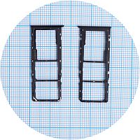 Тримач Sim картки та картки пам'яті Oppo A15 A15s A35 (чорний на 2 SIM + Micro SD)