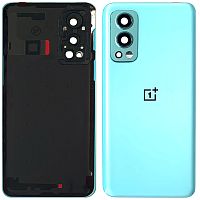 Задня кришка OnePlus Nord 2 5G (блакитна Original New зі склом камери)