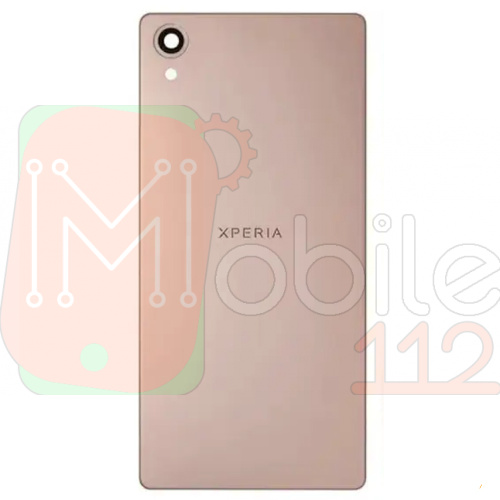 Задня кришка Sony Xperia X F5121 F5122 F8131 F8132 (рожева оригінал Китай зі склом камери)