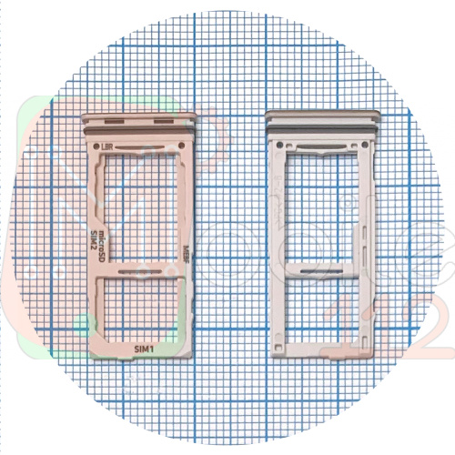 Держатель SIM карты Samsung Galaxy M52 5G M526B (белый 2 SIM (1 SIM + Micro SD))