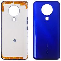 Задняя крышка Tecno Spark 6 KE7 (синяя, Ocean Blue)