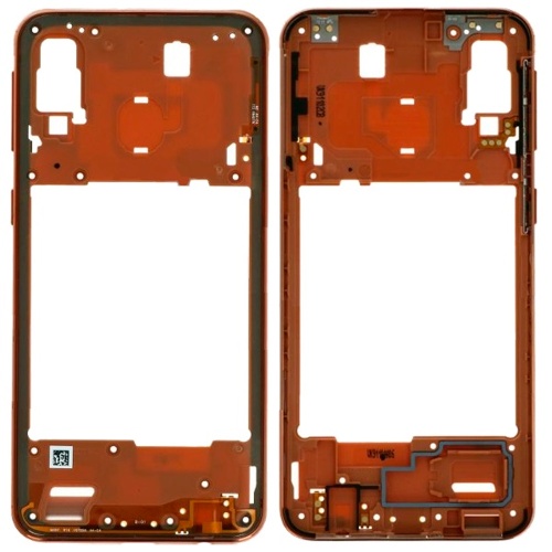 Рамка корпусу Samsung Galaxy A40 2019 A405F (червона) Рамка корпусу Samsung Galaxy A40 2019 A405F (червона)