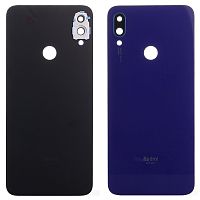 Задня кришка Xiaomi Redmi Note 7 m1901f7g, Redmi Note 7 Pro m1901f7s (фіолетова зі склом камери)