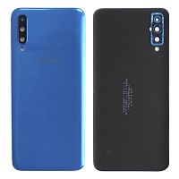 Задня кришка Samsung Galaxy A50 2019 A505F (синій оригінал Китай зі склом камери)