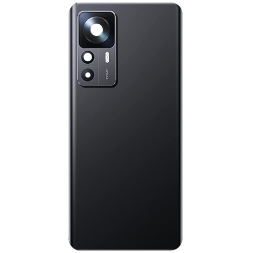 Задня кришка Xiaomi 12T зі склом камери (чорна зі склом камери)