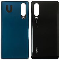 Задняя крышка Huawei P30 ELE-L29 (черная оригинал Китай)