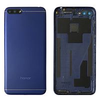 Задняя крышка Huawei Honor 7A Pro AUM-L29 (синяя - без отверстия под сканер)