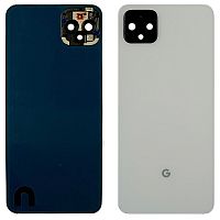 Задня кришка Google Pixel 4 XL (біла оригінал Китай зі склом камери)