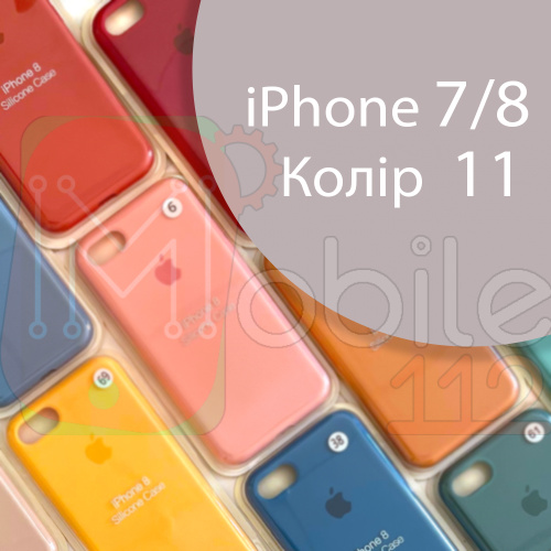 Чохол Silicone case для iPhone 7/8 оригінал (сірий stone №11)