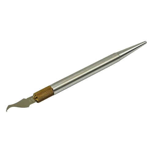 Набір для ремонту друкованих плат та мікросхем Aida W120+ (ручка з цангою, 27 тонких металевих лопаток) фото 2