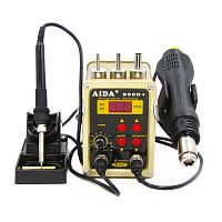 Паяльна станція Aida 858D+ безкомпресорна, фен, паяльник