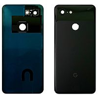 Задня кришка Google Pixel 3 (чорна Original New зі склом камери)