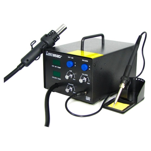 Паяльна станція LUKEY 852D+ компресорна, фен, паяльник фото 2