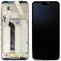 Дисплей Xiaomi Mi A2 Lite, Redmi 6 Pro m1805d1sg + тачскрин (черный оригинал OEM с рамкой)