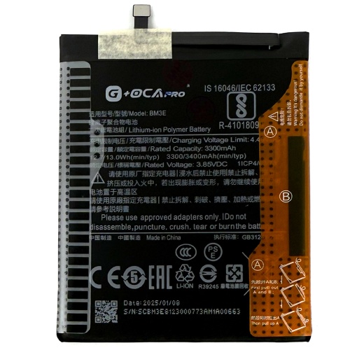 Акумулятор Xiaomi BM3E оригінал G+OCA Pro Mi 8 Mi8 M1803E1A 3400 mAh