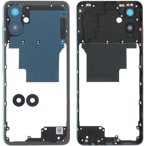 Рамка корпусу Samsung Galaxy A06 A065F (синя зі склом камери)
