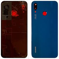 Задняя крышка Huawei P20 Lite ANE-LX1 (синяя Original New со стеклом камеры)