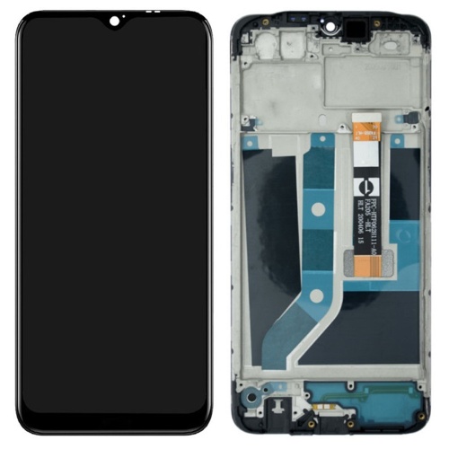 Дисплей Oppo A12 A12s з тачскріном та рамкою (AAAA чорний шлейф)