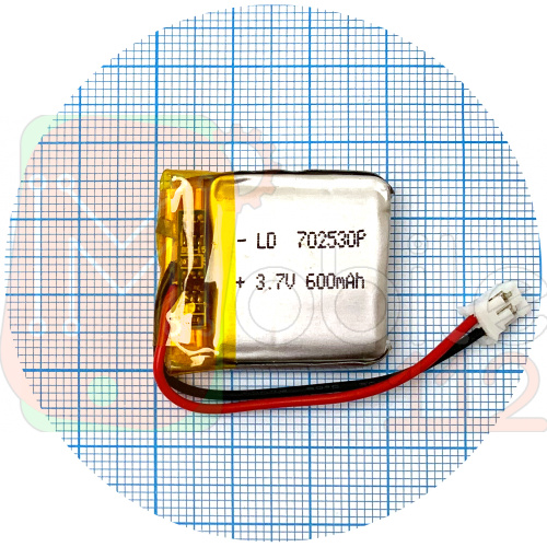 Акумулятор універсальний 702530Р 32 х 25 х 7 мм 600 mAh 3.7V