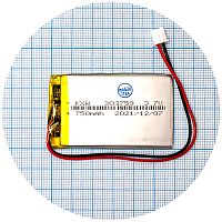 Аккумулятор универсальный 303759 60 х 37 х 3 мм 750 mAh 3.7V