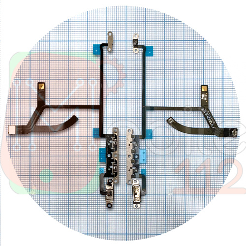 Шлейф Apple iPhone XS Max с кнопками громкости и переключателем вибро (AAA)