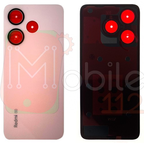 Задня кришка Xiaomi Redmi 13 (рожева оригінал Китай зі склом камери)